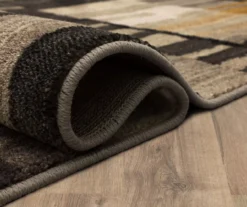 Mohawk Bacchus Mustard & Gray Color Block Area Rug -Carpet Promotion 810600704 A8 5