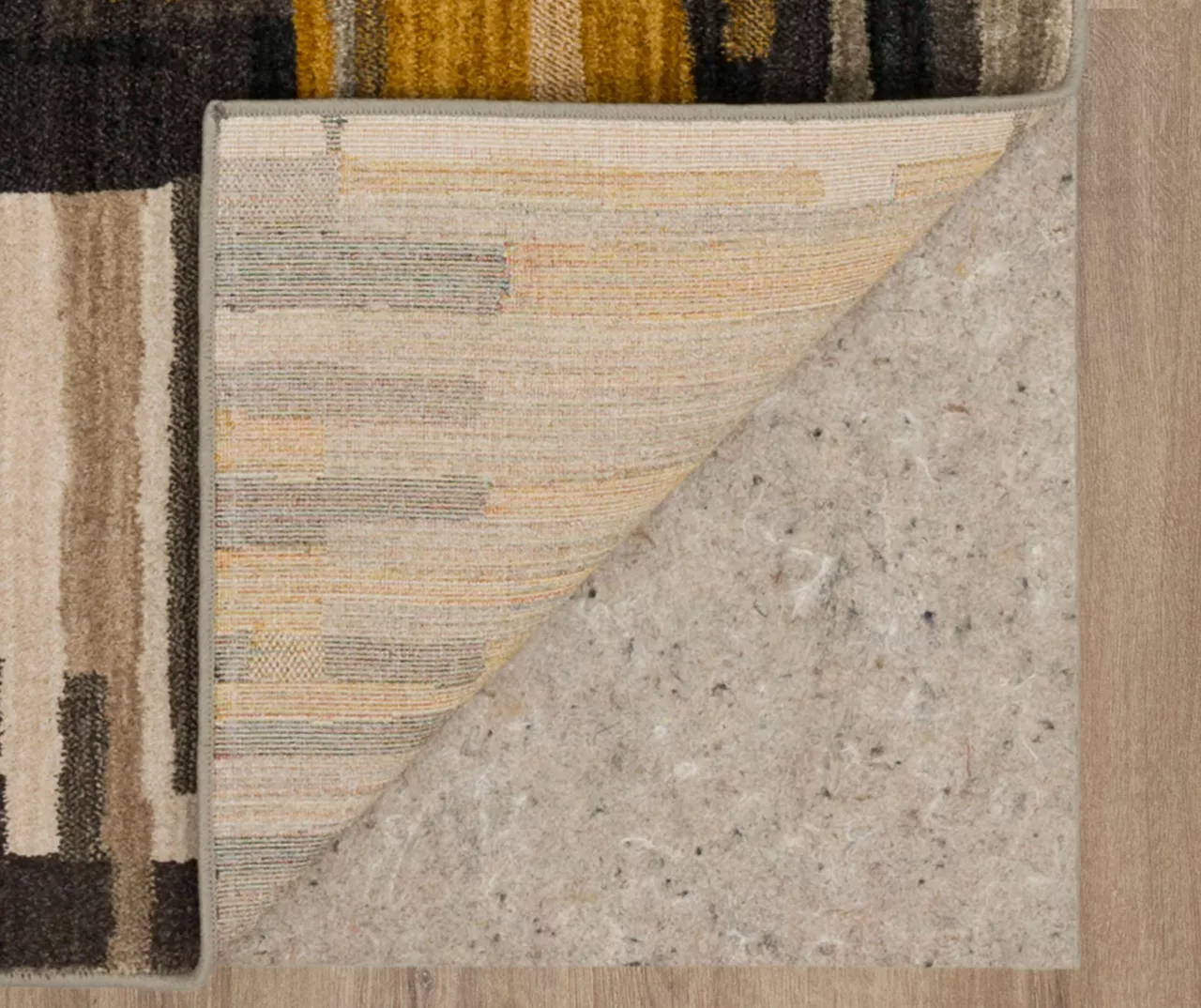 Bacchus Mustard & Gray Color Block Area Rug, (8' X 11') 4 Bacchus Mustard & Gray Color Block Area Rug, (8' X 11') - Image 4