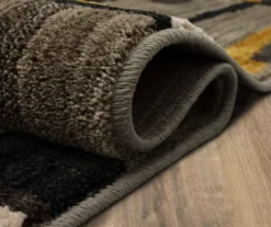 Mohawk Bacchus Mustard & Gray Color Block Area Rug -Carpet Promotion 810600705 A8 5