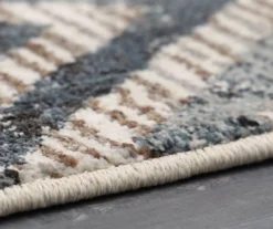 Mohawk Lenox Navy & Tan Geometric Area Rug -Carpet Promotion 810600709 A8 4 1