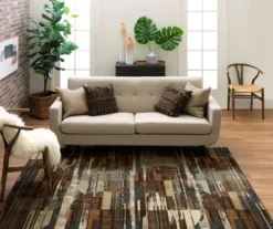 Mohawk Pyramid Lake Taupe & Brown Abstract Area Rug -Carpet Promotion 810600710 A0 3