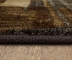 Pyramid Lake Taupe & Brown Abstract Area Rug, (8' X 11') -Carpet Promotion 810600711 A8 4 1