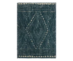 Vado Blue Geometric Area Rug, (2' X 3')