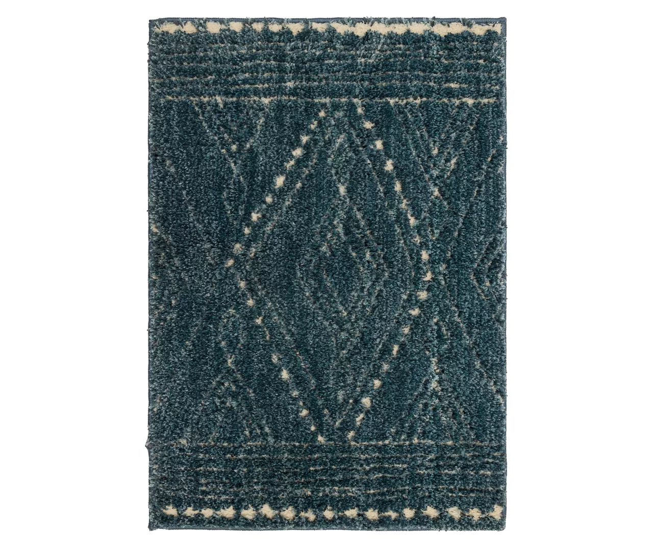 Vado Blue Geometric Area Rug, (4' X 6') 1 Vado Blue Geometric Area Rug, (4' X 6')
