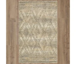Vado Tan Geometric Area Rug, (4' X 6') -Carpet Promotion 810600745 A0 2