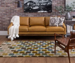 Mohawk Brock Lagoon Blue & Olive Geometric Area Rug -Carpet Promotion 810600746 A0 3