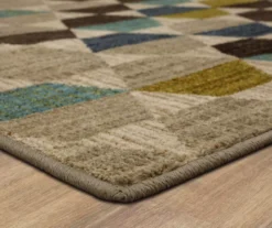 Mohawk Brock Lagoon Blue & Olive Geometric Area Rug -Carpet Promotion 810600746 A8 1