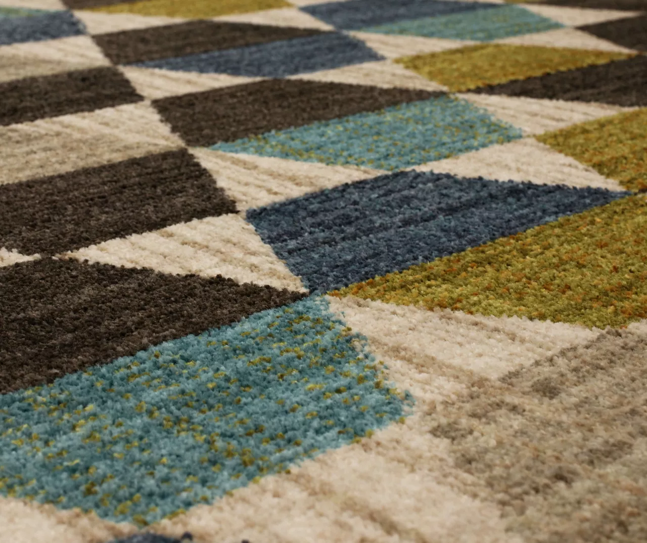 Brock Lagoon Blue & Olive Geometric Area Rug, (8' X 11') 5 Brock Lagoon Blue & Olive Geometric Area Rug, (8' X 11') - Image 5
