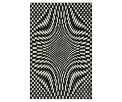 Mohawk Home Twisted Check Black & White Area Rug -Carpet Promotion 810600760 A0 1