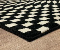 Mohawk Home Twisted Check Black & White Area Rug -Carpet Promotion 810600761 A8 1 1