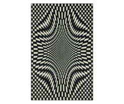Mohawk Home Twisted Check Black & White Area Rug