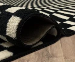 Mohawk Home Twisted Check Black & White Area Rug -Carpet Promotion 810600762 A8 5