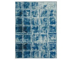Mohawk Home Double Squares Navy Area Rug