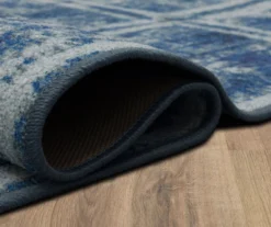 Navy & White Double Squares Area Rug, (7.5' X 10') 11 Navy & White Double Squares Area Rug, (7.5' X 10') -Carpet Promotion 810600779 A8 5