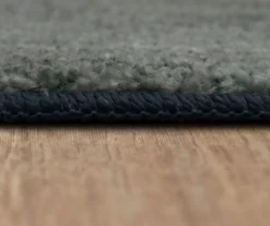 Fusion Blue & Gray Abstract Area Rug, (2' X 5') -Carpet Promotion 810600789 A8 4