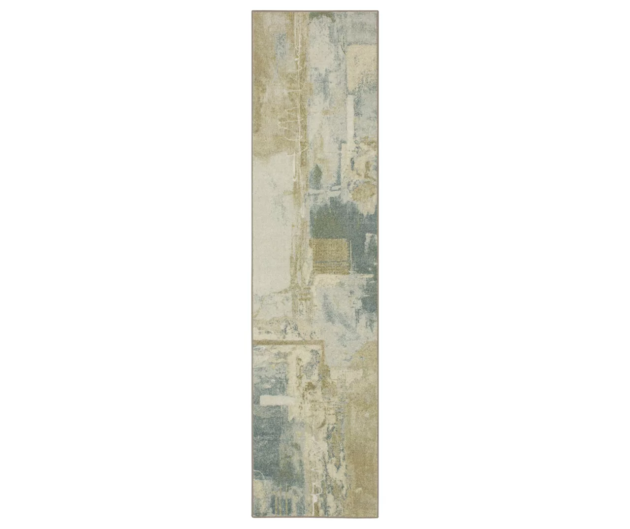 Fusion Tan & Beige Abstract Area Rug, (2' X 6') 1 Fusion Tan & Beige Abstract Area Rug, (2' X 6')