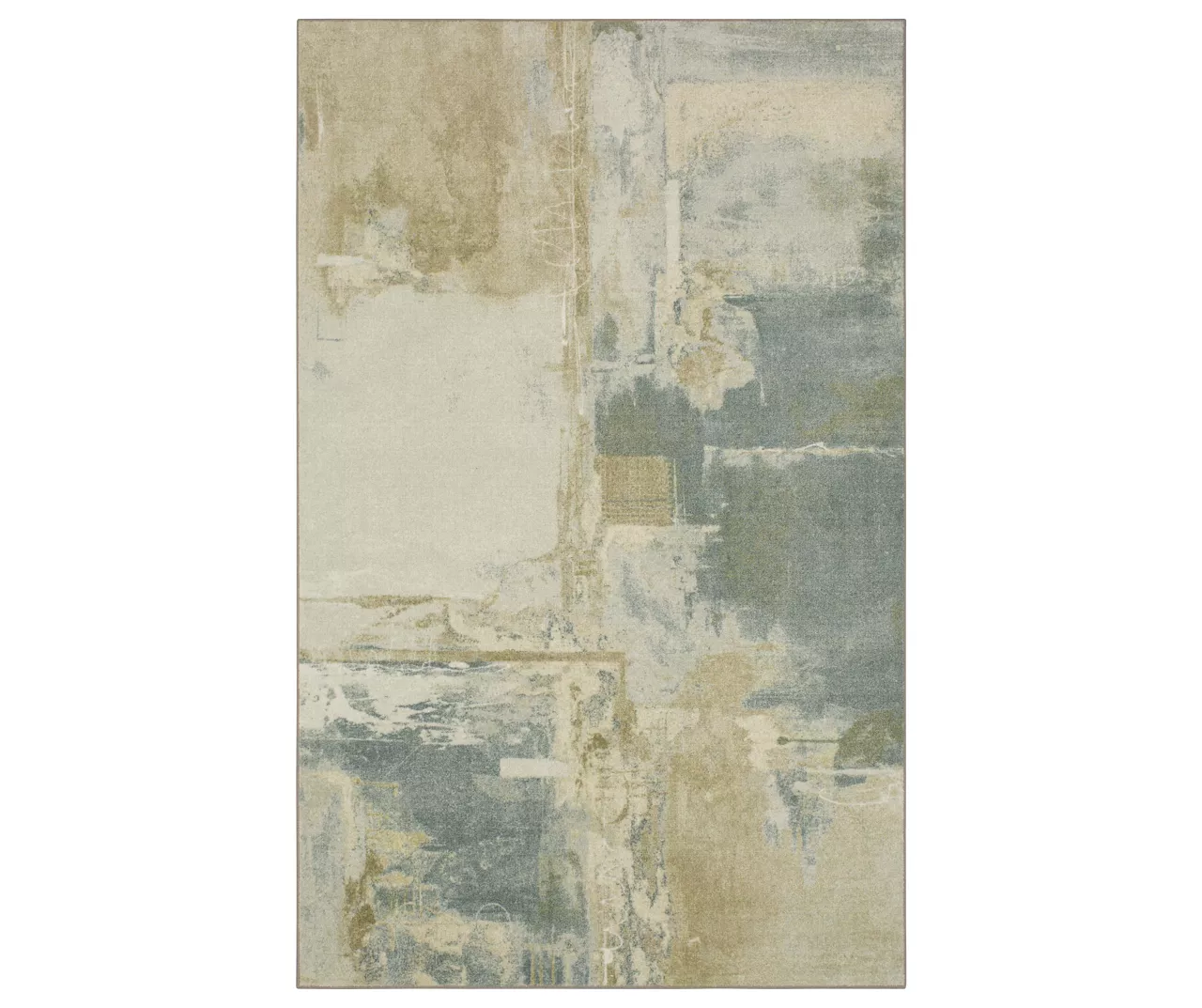 Fusion Tan & Beige Abstract Area Rug, (4' X 6') 1 Fusion Tan & Beige Abstract Area Rug, (4' X 6')