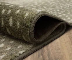 Taupe & Cream Antelope Print Area Rug, (4' X 6') -Carpet Promotion 810600816 A8 5