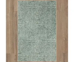 Gray Crocodile Print Area Rug, (4' X 6') -Carpet Promotion 810600821 A0 2