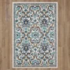 Coastal Desire Blue & Brown Ornamental Outdoor Area Rug, (8' X 10')