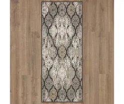 Paradise Grove Dark Gray & Tan Arabesque Outdoor Area Rug, (2.5' X 6') -Carpet Promotion 810600837 A0 2