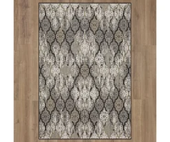 Paradise Grove Dark Gray & Tan Arabesque Outdoor Area Rug, (8' X 10') -Carpet Promotion 810600840 A0 2