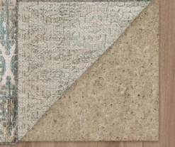 Paradise Grove Light Gray & Turquoise Arabesque Outdoor Area Rug, (2.5' X 6') -Carpet Promotion 810600841 A8 2