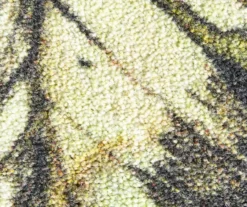 Tan & Green Painted Feathers Area Rug, (8' X 10') -Carpet Promotion 810600845 A8 3