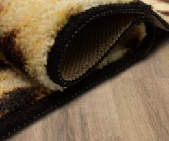 Yellow & Black Leopard Print Area Rug, (2' X 3') -Carpet Promotion 810600846 A8 5