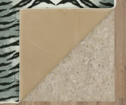 White & Black Tiger Print Area Rug, (4' X 6') -Carpet Promotion 810600853 A8 2