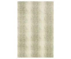 Cream & Gray Antelope Print Area Rug, (2' X 3')