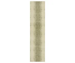 Cream & Gray Antelope Print Area Rug, (2' X 8')