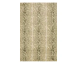 Brown & Ivory Antelope Print Area Rug, (2' X 3')