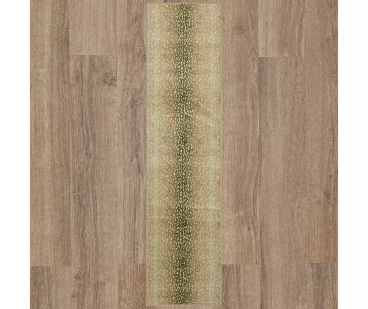 Brown & Ivory Antelope Print Area Rug, (2' X 8') 3 Brown & Ivory Antelope Print Area Rug, (2' X 8') - Image 3