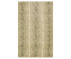 Brown & Ivory Antelope Print Area Rug, (4' X 6')