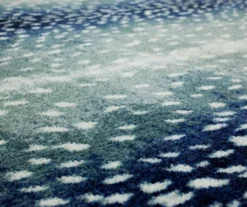 Blue & White Antelope Print Area Rug, (2' X 3') -Carpet Promotion 810600868 A8 3