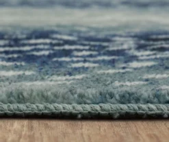 Blue & White Antelope Print Area Rug, (2' X 3') -Carpet Promotion 810600868 A8 4