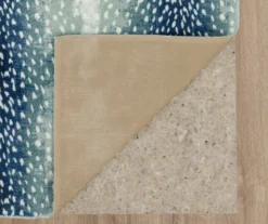 Blue & White Antelope Print Area Rug, (5' X 8') -Carpet Promotion 810600874 A8 2