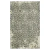 Maisie Gray & White Geometric Area Rug, (3' X 5')