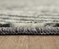 Maisie Gray & White Geometric Area Rug, (4' X 6') -Carpet Promotion 810600877 A8 4