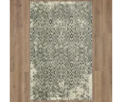 Maisie Gray & White Geometric Area Rug, (5' X 8') -Carpet Promotion 810600878 A0 2