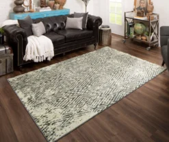 Maisie Gray & White Geometric Area Rug, (5' X 8') -Carpet Promotion 810600878 A0 3