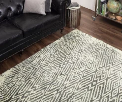 Maisie Gray & White Geometric Area Rug, (5' X 8') -Carpet Promotion 810600878 A0 6