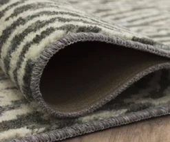 Maisie Gray & White Geometric Area Rug, (5' X 8') -Carpet Promotion 810600878 A8 5