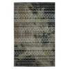 Boden Black & Off-White Geo Stripe Area Rug, (5' X 8')