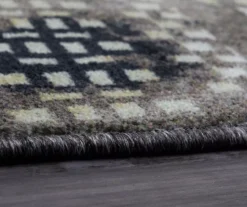 Boden Black & Off-White Geo Stripe Area Rug, (5' X 8') -Carpet Promotion 810600881 A8 4