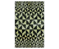 Orla Black & Off-White Geometric Area Rug, (8' X 10')
