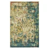 Essa Blue & Beige Ornamental Area Rug, (2' X 3')