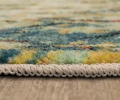 Essa Blue & Beige Ornamental Area Rug, (2' X 8') -Carpet Promotion 810600890 A8 4