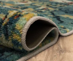 Essa Blue & Beige Ornamental Area Rug, (2' X 8') -Carpet Promotion 810600890 A8 5